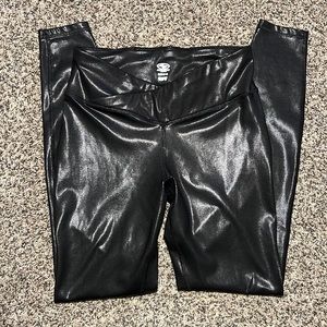 Faux leather leggings
